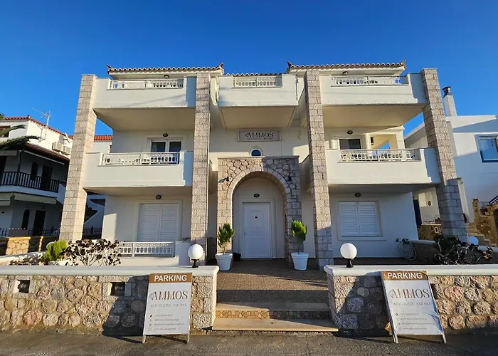 Ammos Boutique Rooms-white Refined By The Sea In Town Hotel